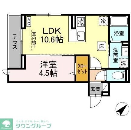 シンシアタワーの物件間取画像