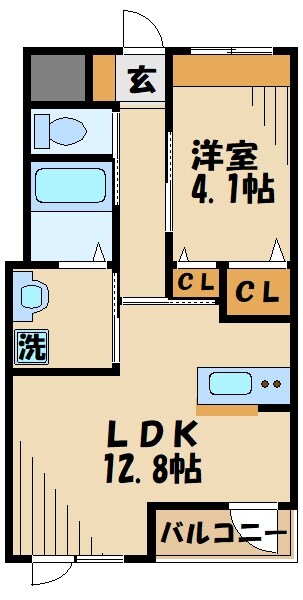 メゾンアドラブールの物件間取画像