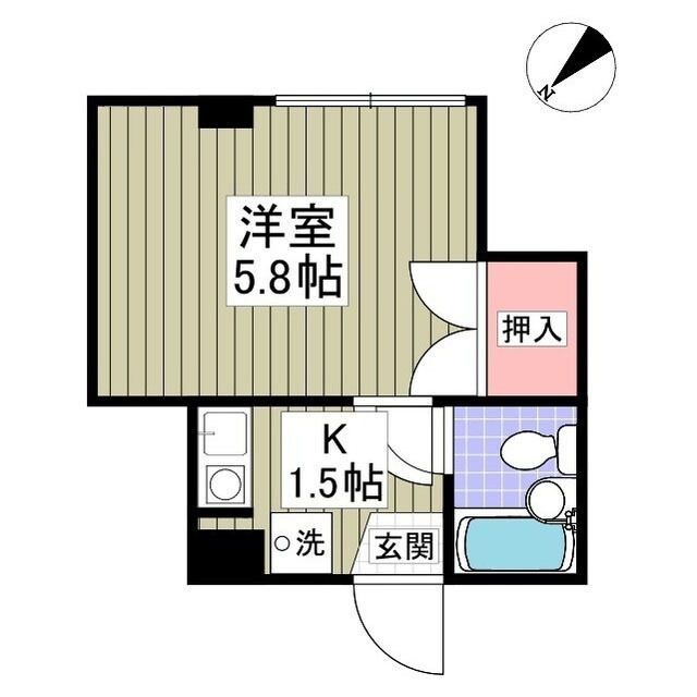 サカエコーポ桜ヶ丘の物件間取画像