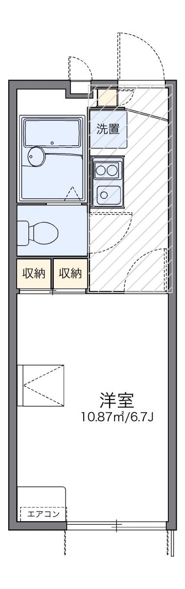 レオパレスブランフィルの物件間取画像