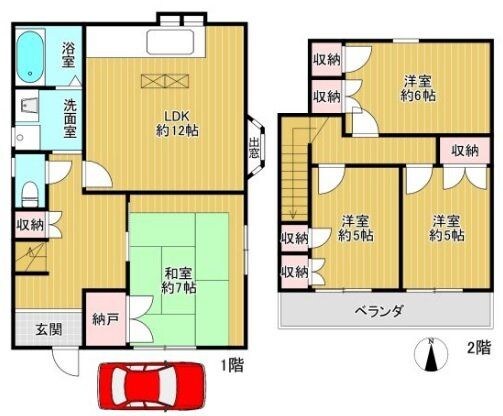 新井戸建の物件間取画像