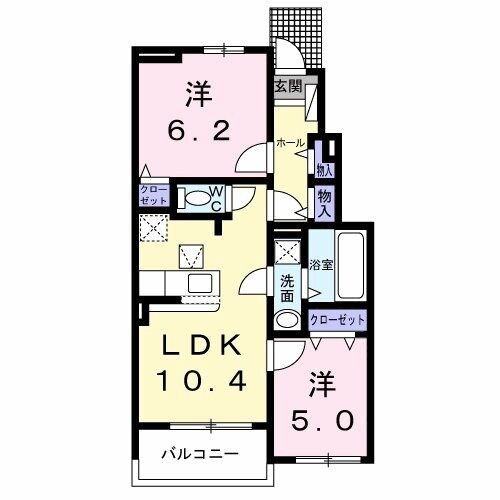 ペンタパレスの物件間取画像