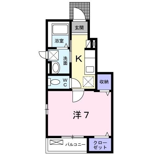 ブルーハーベストIIの物件間取画像