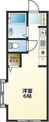 ベルグラン綱木B棟の物件間取画像