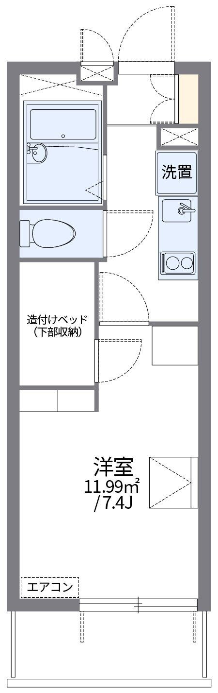 レオパレスＹＯＳＨＩＫＯの物件間取画像