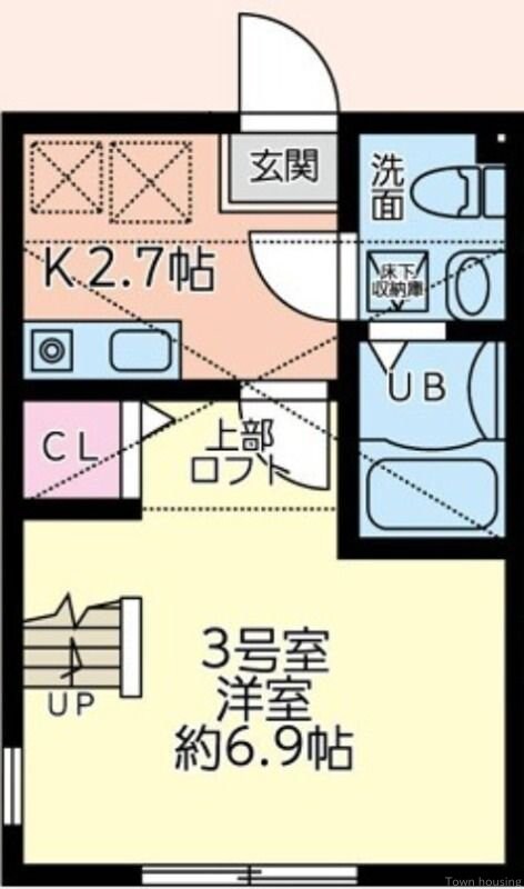 ウエストミモザの物件間取画像