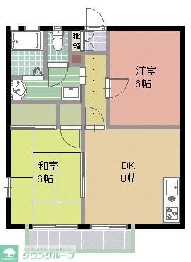 第６登陽コーポの物件間取画像