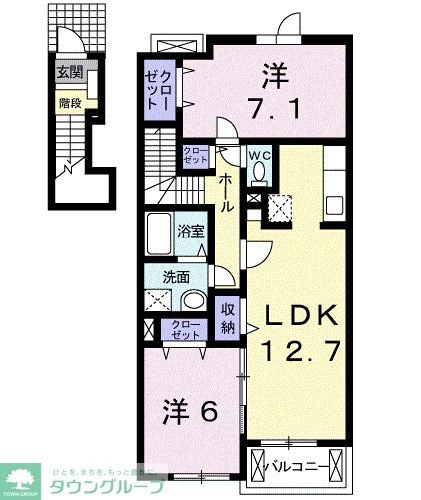 ヴィラ　ジラーチ　アルファの物件間取画像