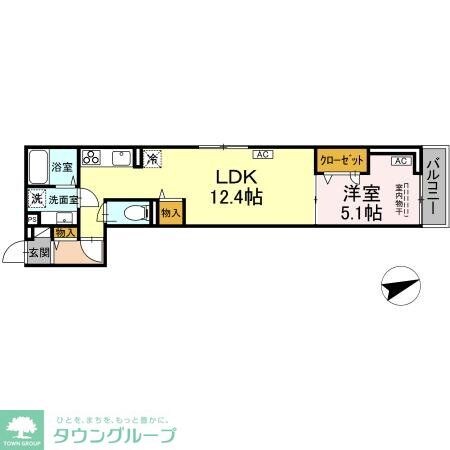 D-ROOM八幡町の物件間取画像