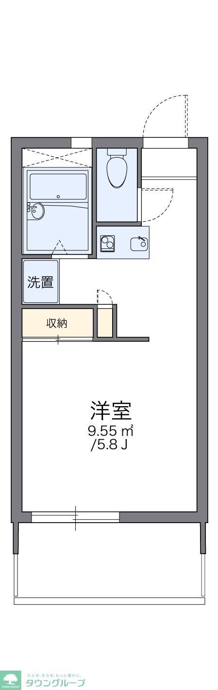 レオパレスヴィルヌーブの物件間取画像