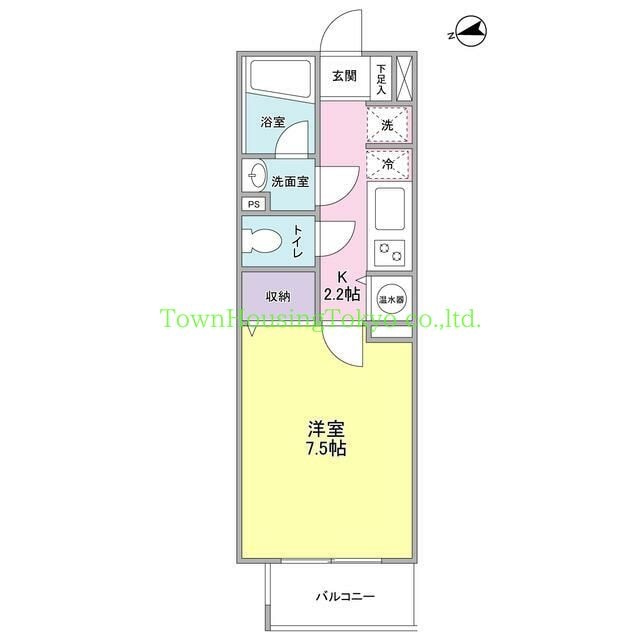 ベルク城山弐番館の物件間取画像