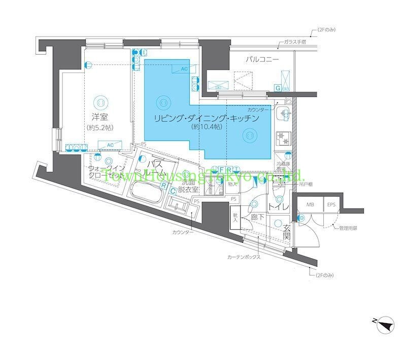 ZOOM方南町の物件間取画像