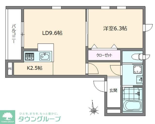 クラージュ狛江の物件間取画像