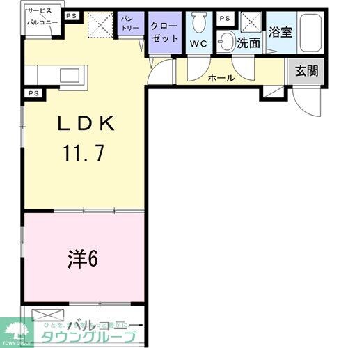 グランソレーユの物件間取画像