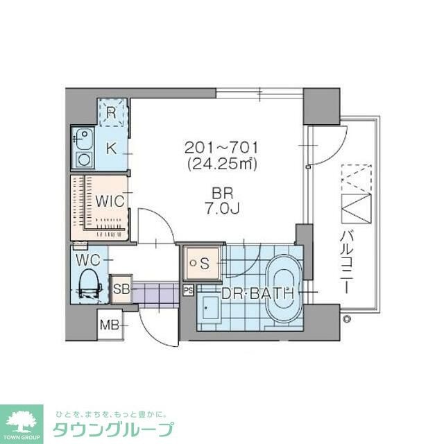 プラティーク桜新町の物件間取画像