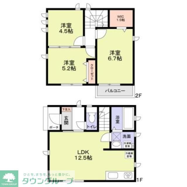 （仮称）多摩区中野島６丁目計画４号棟の物件間取画像