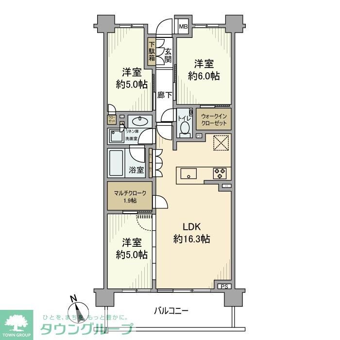 グランリビオ浜田山の物件間取画像