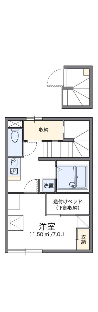 レオパレスシルフィの物件間取画像