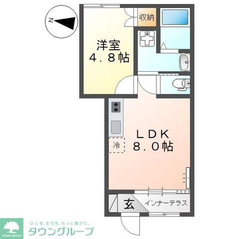 ソラール楓Ａの物件間取画像