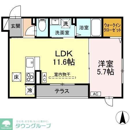 D-ROOM万願寺の物件間取画像