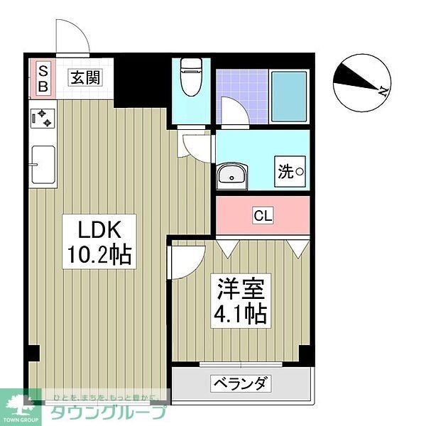 AJU稲城の物件間取画像