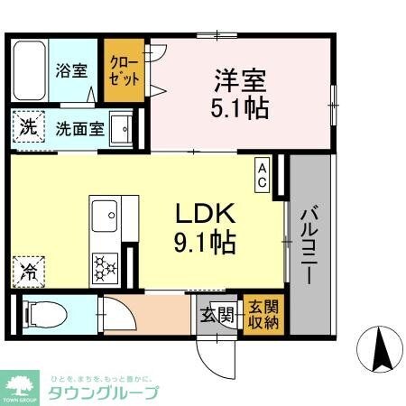 Dアセット栄町の物件間取画像