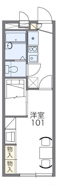 レオパレス東豊田Iの物件間取画像