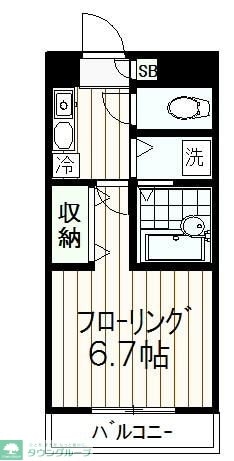 西河マンションの物件間取画像