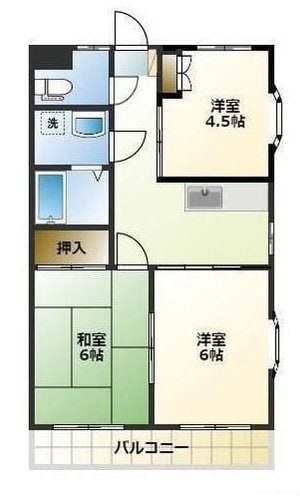 クリーンハイツマキの物件間取画像