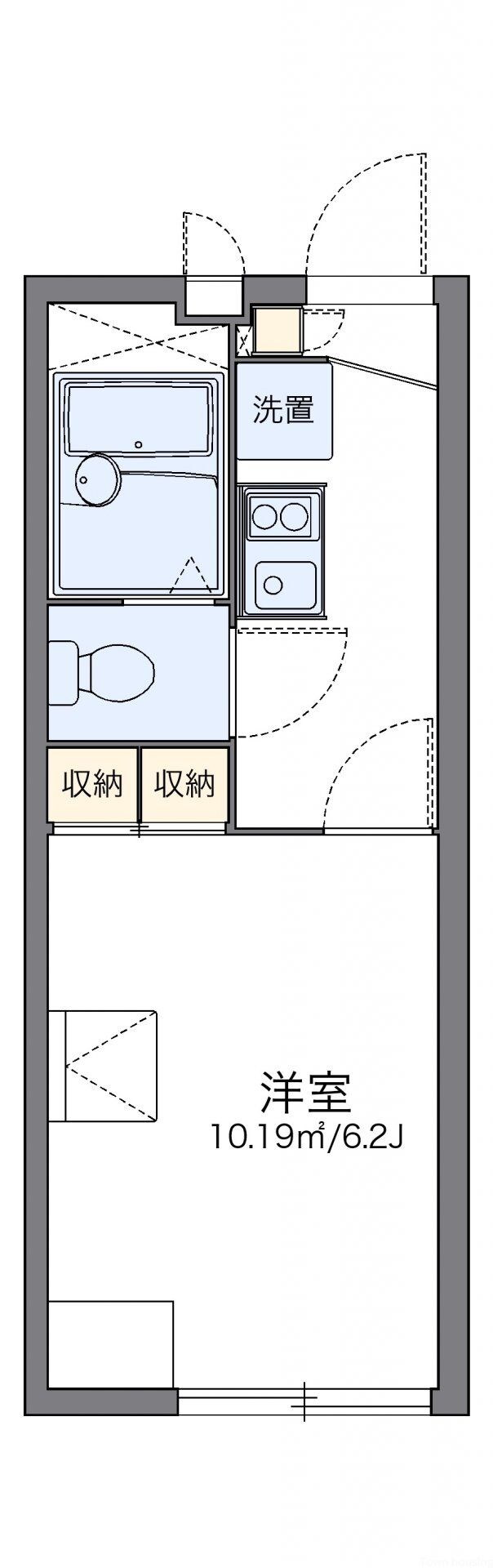 レオパレストミーズの物件間取画像