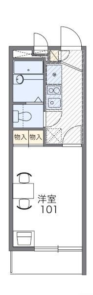 レオパレスエリクシールの物件間取画像