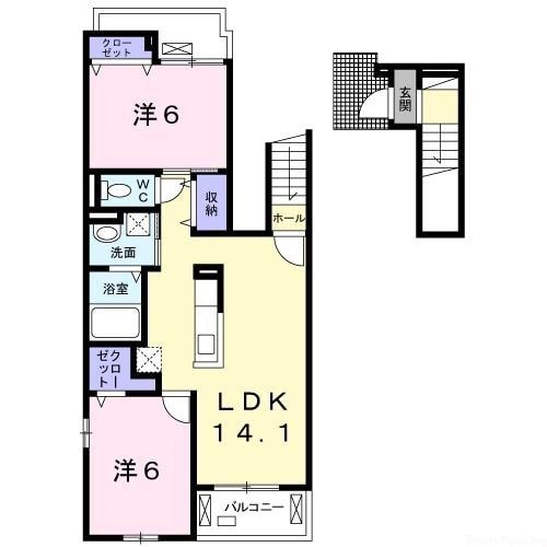 ランド　フォレストIの物件間取画像