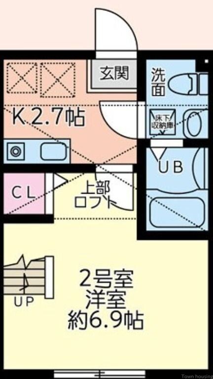 ウエストミモザの物件間取画像