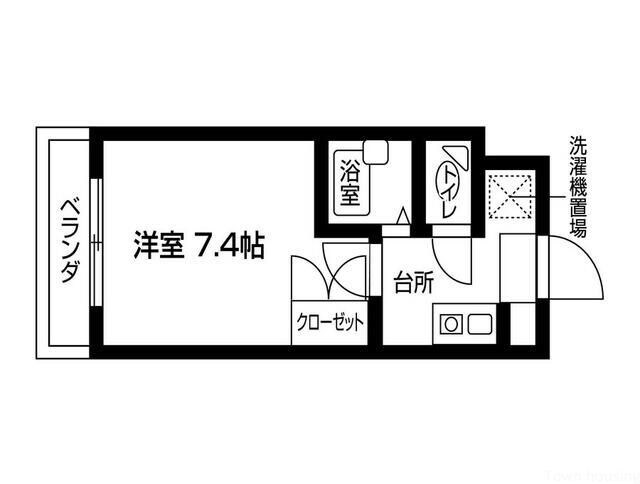 カレッジスクエア日野の物件間取画像