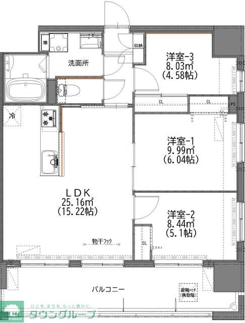 マイコート日野新町の物件間取画像