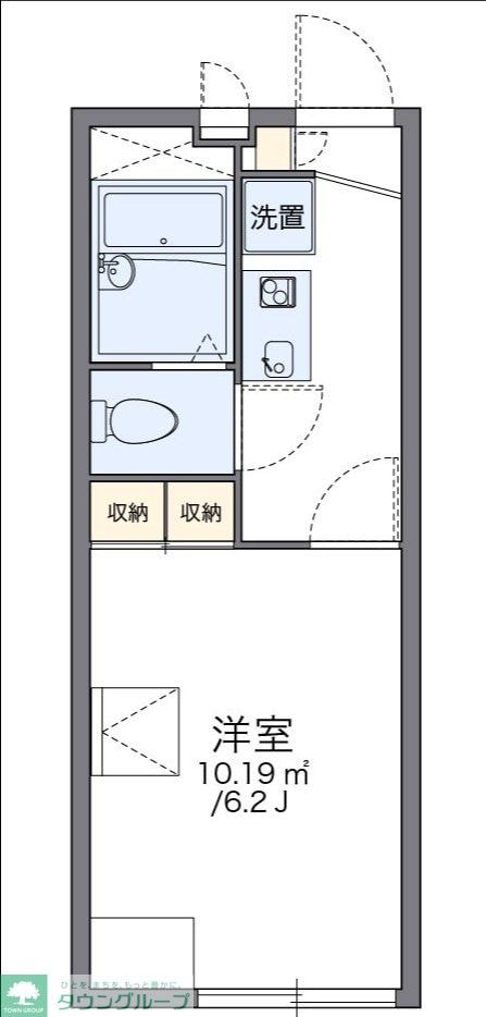 レオパレスハピネスの物件間取画像