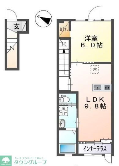 Ｓｕｎｓｅｔ　Ｈｉｌｌｓ（サンセット　ヒルズ）１０３の物件間取画像