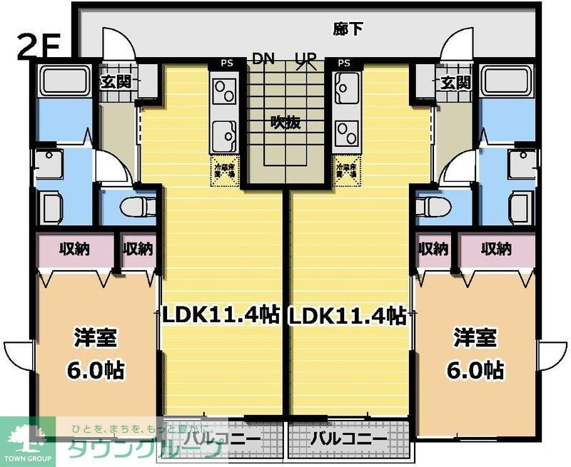 リバーサイド一番館の物件間取画像