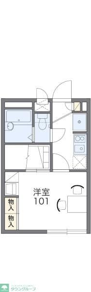 レオパレスシェル弐番館の物件間取画像