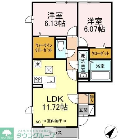 サンディアの物件間取画像