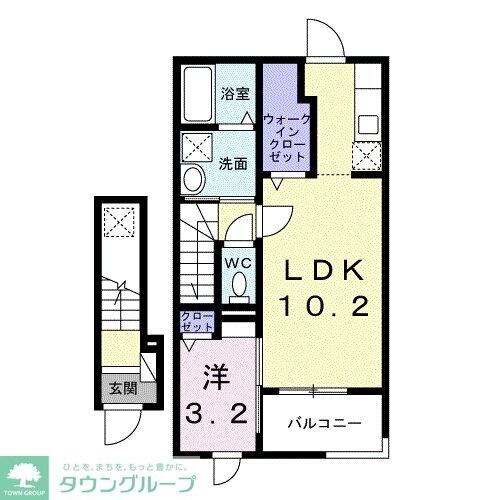 クオーレ国立の物件間取画像