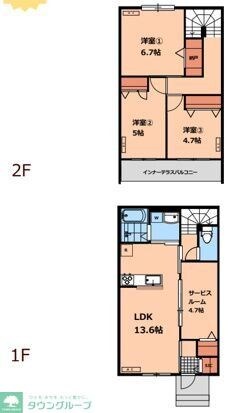 (仮称)貫井南町１丁目賃貸住宅の物件間取画像