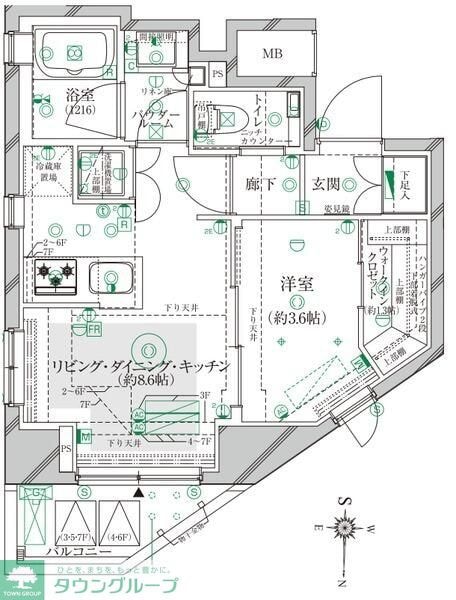 ヴァースクレイシア芦花公園イーストの物件間取画像