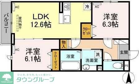 セレスティア南烏山の物件間取画像