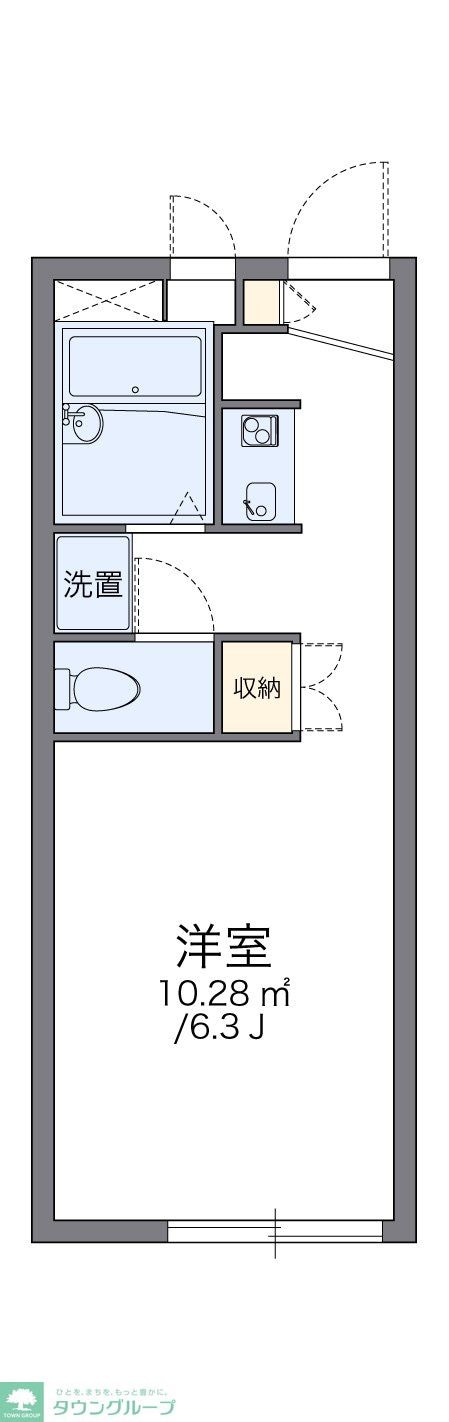 レオパレスルミェールの物件間取画像