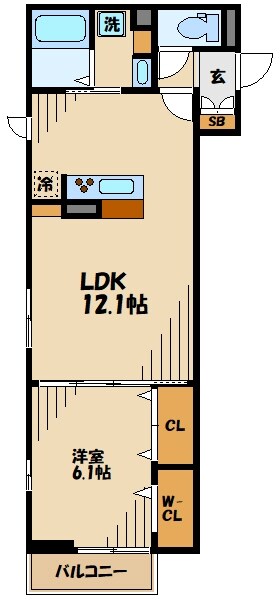 セジュール緑町の物件間取画像