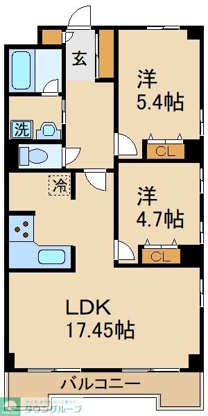 コーボック国領の物件間取画像