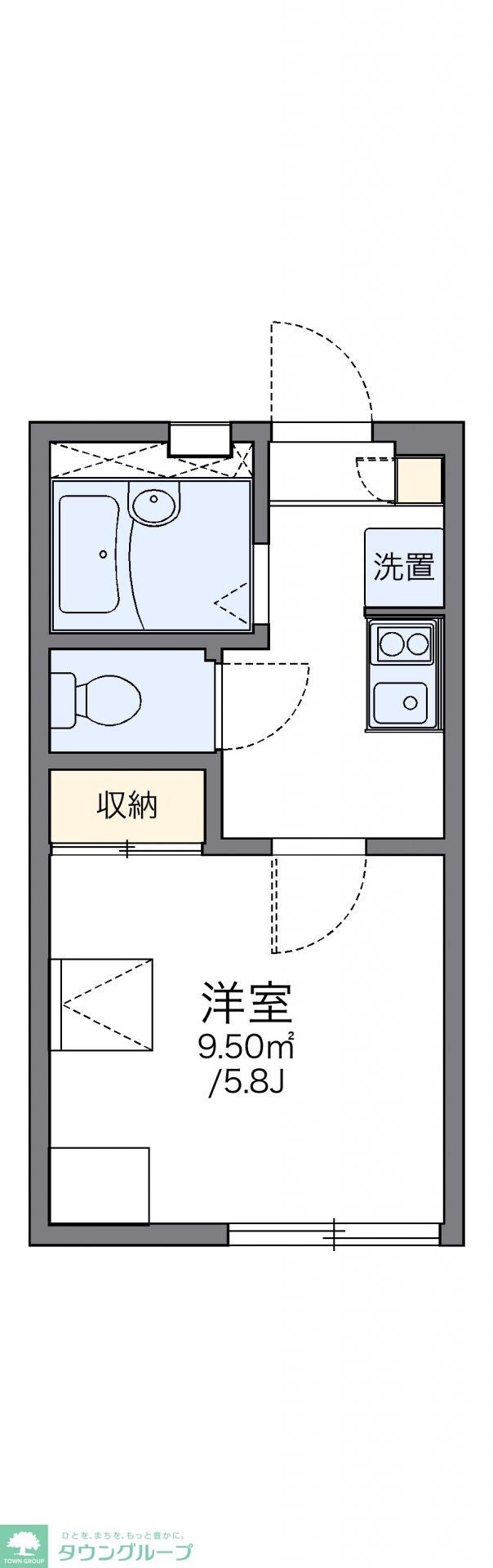 レオパレスＡＭＡＮＯの物件間取画像