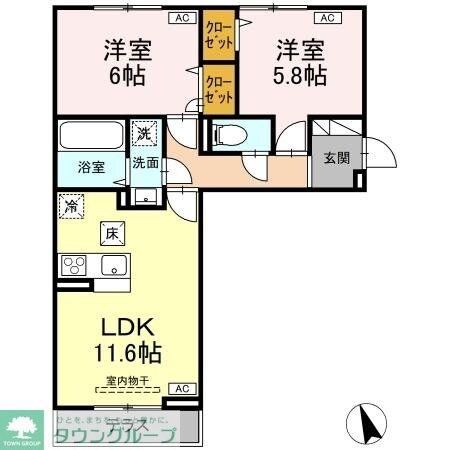 カサヴェールの物件間取画像