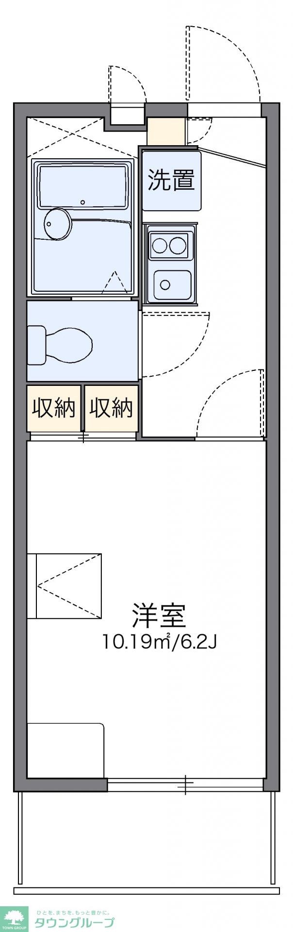 レオパレスハープコートの物件間取画像